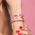 Pink | .925 Sterling Silver | Mermaid Glass Pebble Bracelet