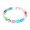 Rainbow Reef | Argent sterling 925 | Bracelet galet de verre sirène