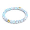 Rainbow White | Gold | Mermaid Glass Bead Bracelet