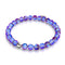 Violette | Argent | Bracelet de perles de verre sirène