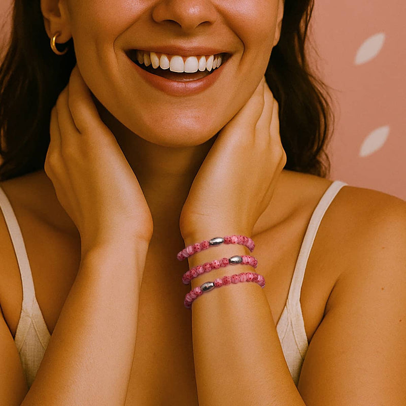 Dolce Amore | .925 Sterling Silver | Millefiori Bracelet