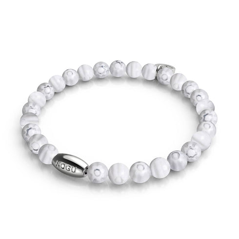 Lys romain | Argent sterling 925 | Bracelet Millefiori