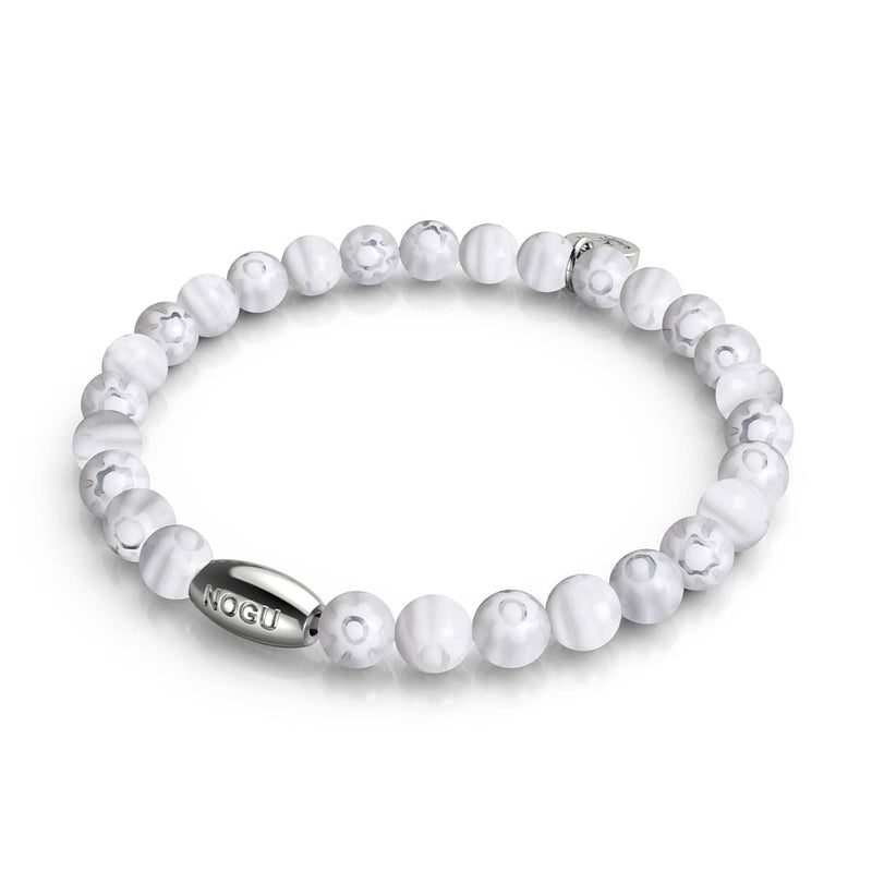 Lys romain | Argent sterling 925 | Bracelet Millefiori