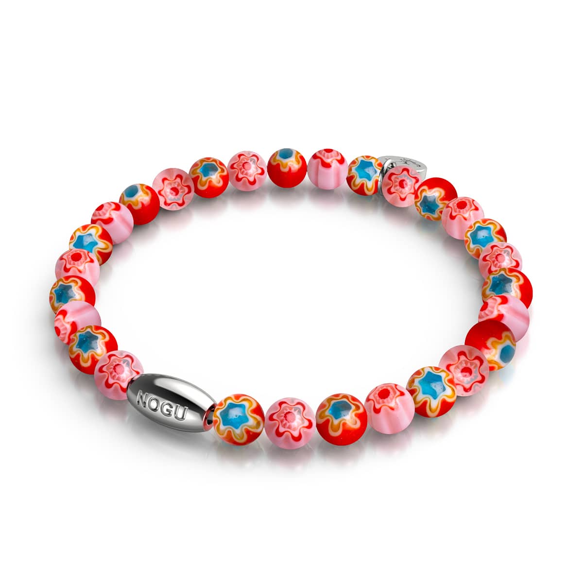 Rose Bouquet | .925 Sterling Silver | Millefiori Bracelet