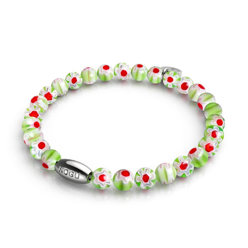 Sauge de Sicile | Argent sterling 925 | Bracelet Millefiori