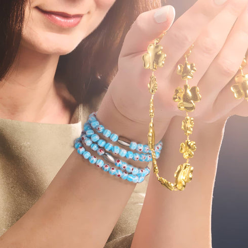 Azur | Argent | Enveloppement Millefiori