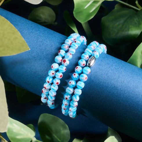 Azur | Argent | Enveloppement Millefiori