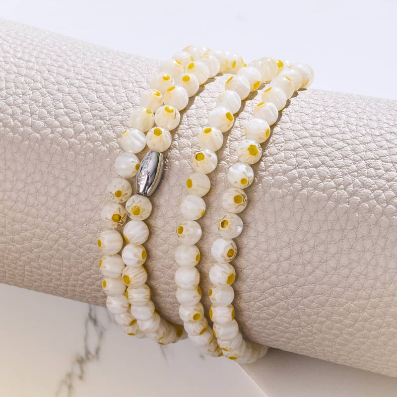 Marguerite | Argent | Enveloppement Millefiori