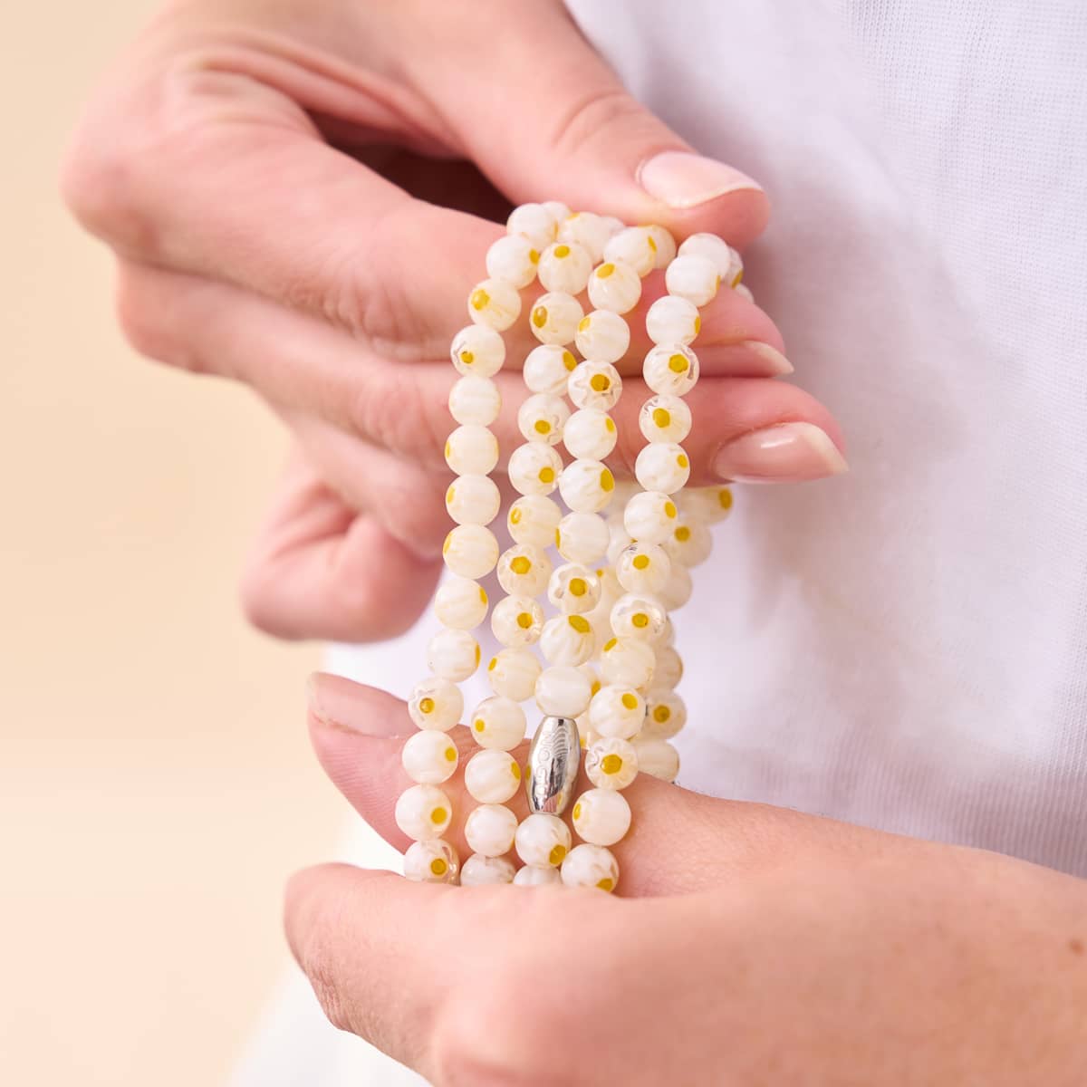 Marguerite | Argent | Enveloppement Millefiori