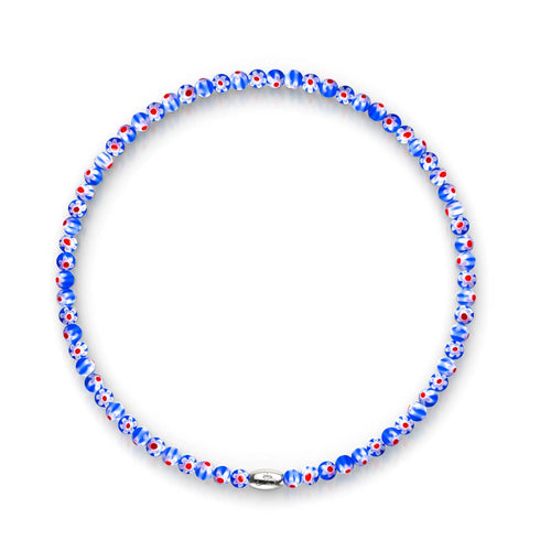 Iris italiens | Argent | Enveloppement Millefiori