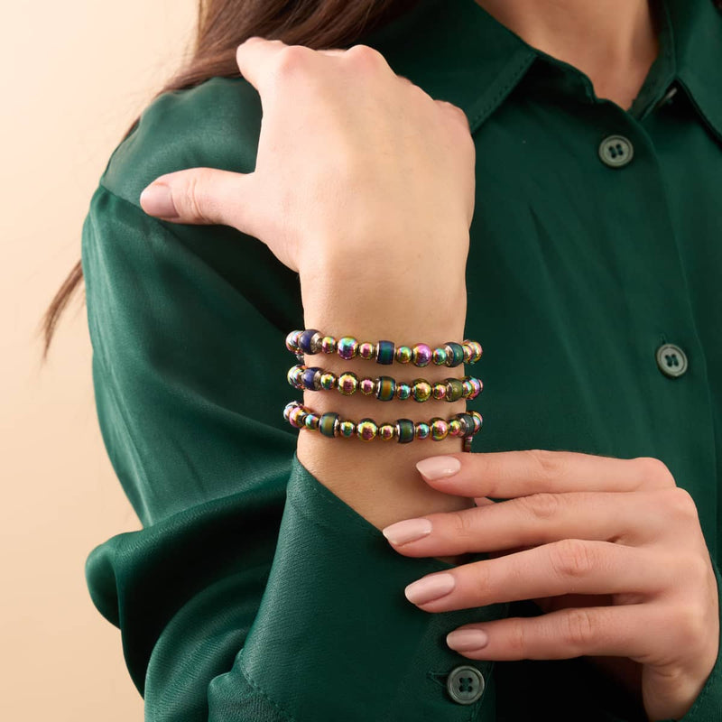 Chromata | Licorne Argent | Bracelet Mood Stone