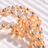 Bracelet ours scintillant en cristal de mandarine | Orange x argent
