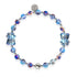 Bracelet Ours Double Shimmer Licorne Bleu | Argent