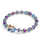 Bracelet Licorne Violet | Argent | Ours scintillant