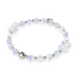 Unicorn White | Silver | Double Shimmer Bear Bracelet
