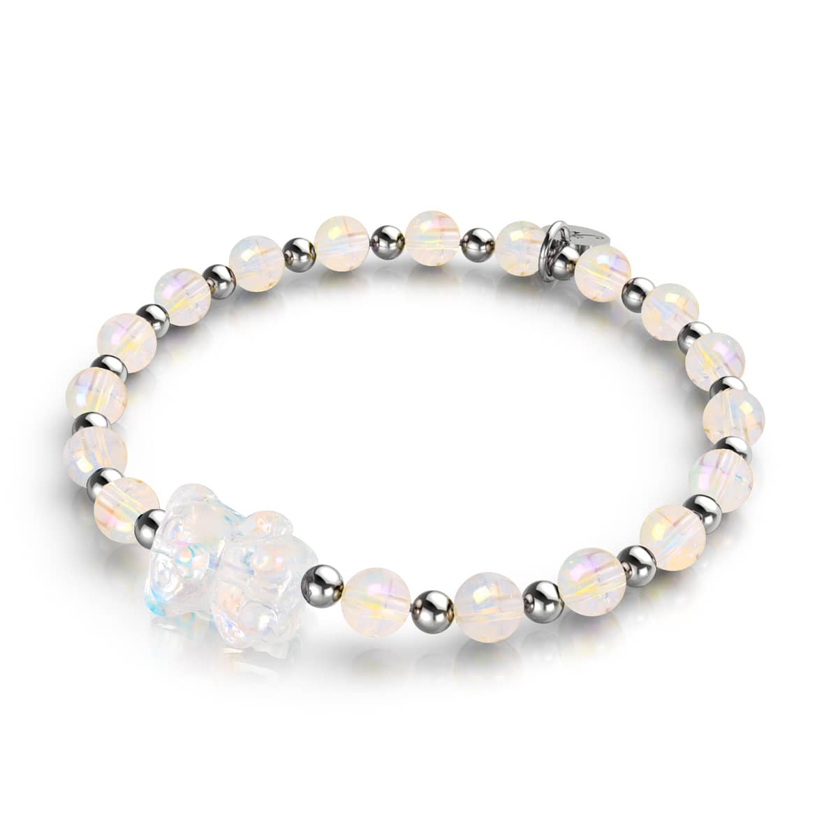 Unicorn White | Silver | Shimmer Bear Bracelet