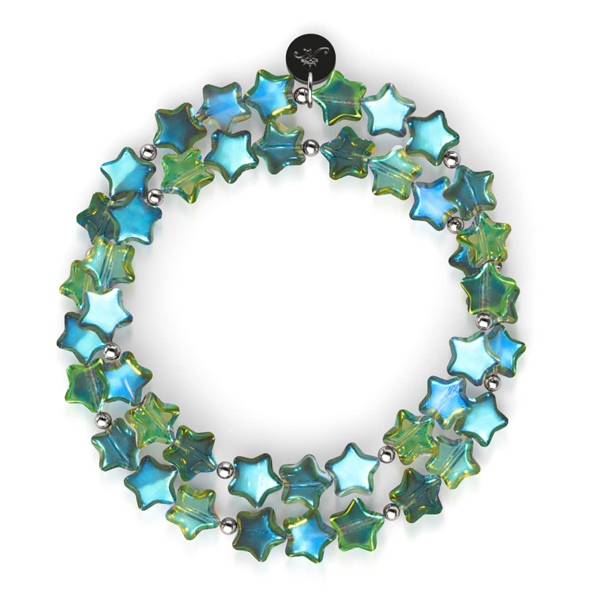 Émeraude boréale | Argent sterling 925 | Enveloppe étoilée