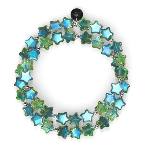 Émeraude boréale | Argent sterling 925 | Enveloppe étoilée