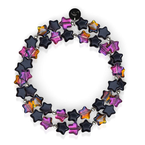 Midnight Borealis | Argent sterling 925 | Enveloppe étoilée