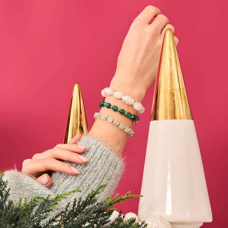 Poudreuse | Bracelet en verre Tempête