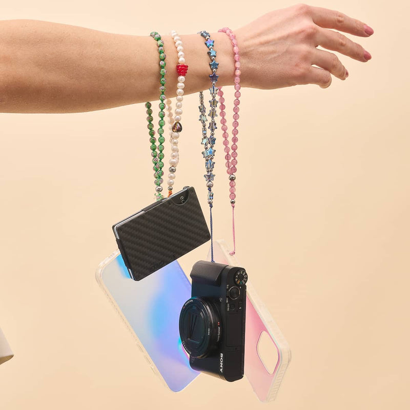 Rose dorée | Opale Dreamscape | Breloque pour téléphone