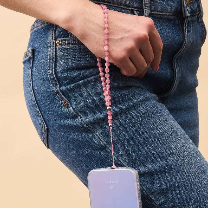 Rose dorée | Opale Dreamscape | Breloque pour téléphone