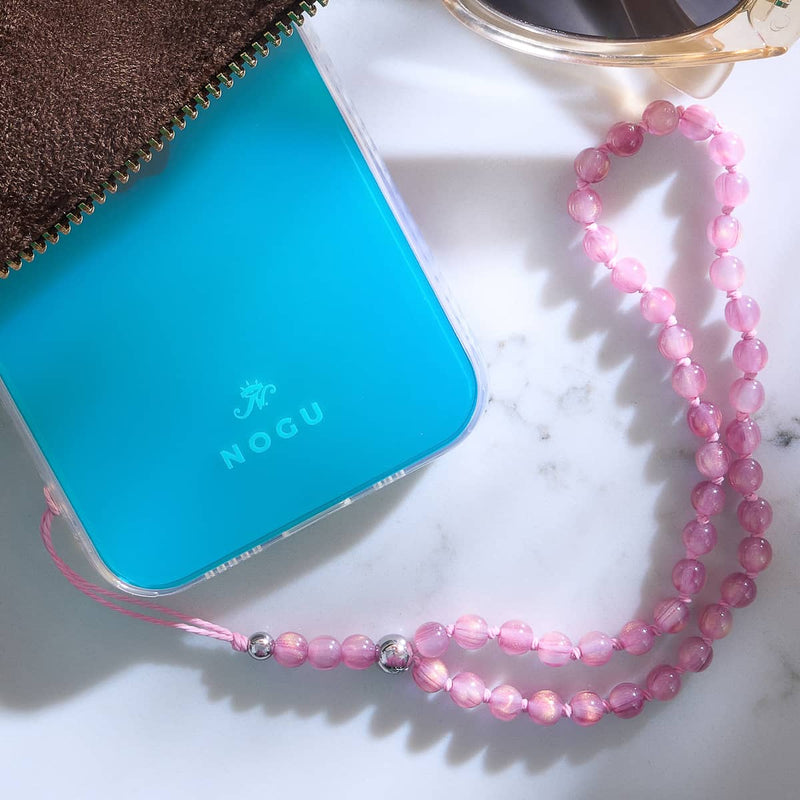 Rose dorée | Opale Dreamscape | Breloque pour téléphone