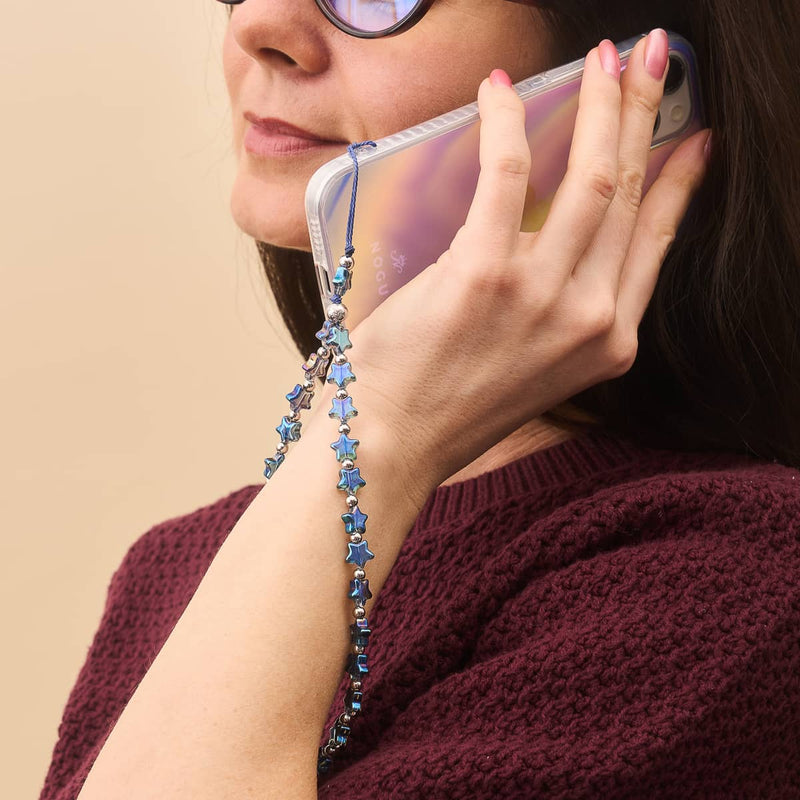 Aurores boréales | Verre étoilé | Breloque pour téléphone