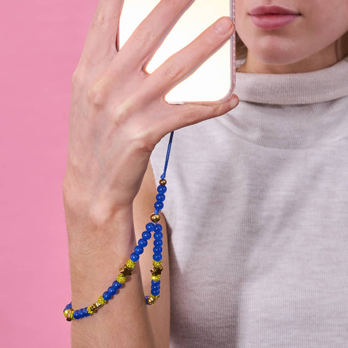 Nuit étoilée | Bleu x Or | Breloque pour téléphone