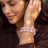 Pink Pony Club | .925 Argent sterling | Firework Glass Bracelet de cailloux