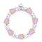 Polka Dot Pink | .925 Sterling Silver | Firefly Glass Berry Bracelet