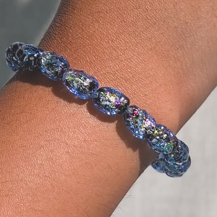 Topaz Potion | Firework Glass Micro Pebble Bracelet– NOGU Canada