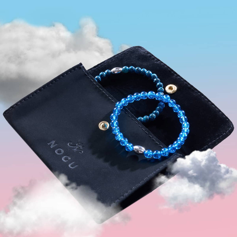 AAA Blue Agate | .925 Sterling Silver | Gemstone Bracelet