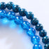 Sapphire Glitter Glass | .925 Sterling Silver | Bead Bracelet