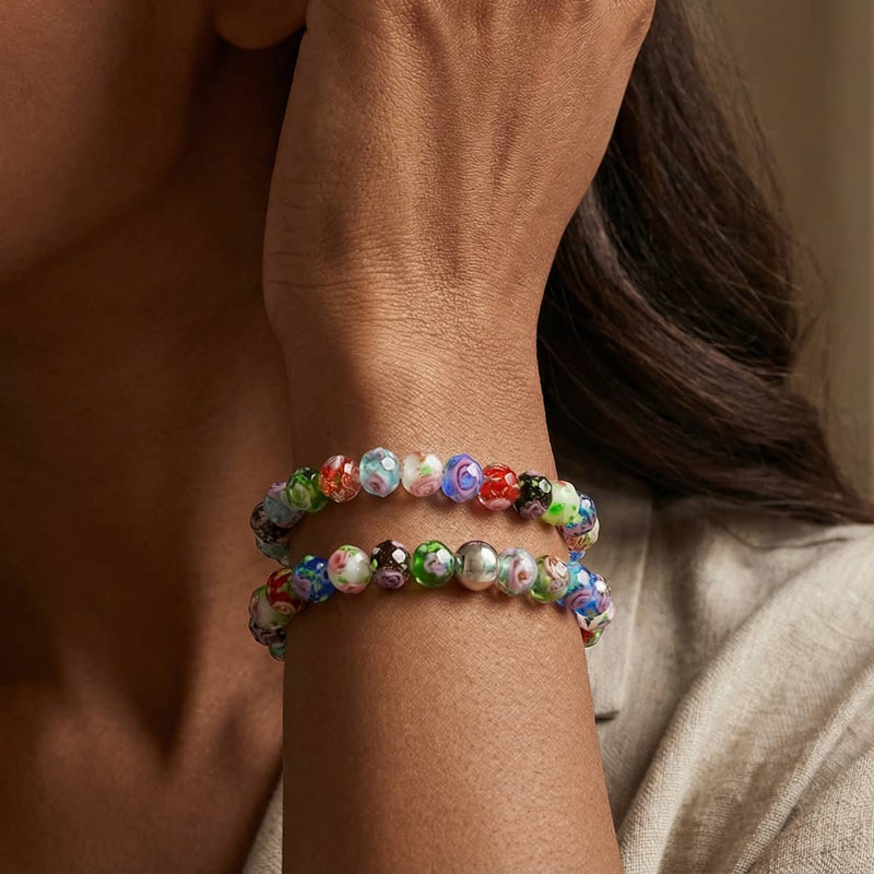 Fleurs sauvages | Bracelet en diamants en verre Firefly