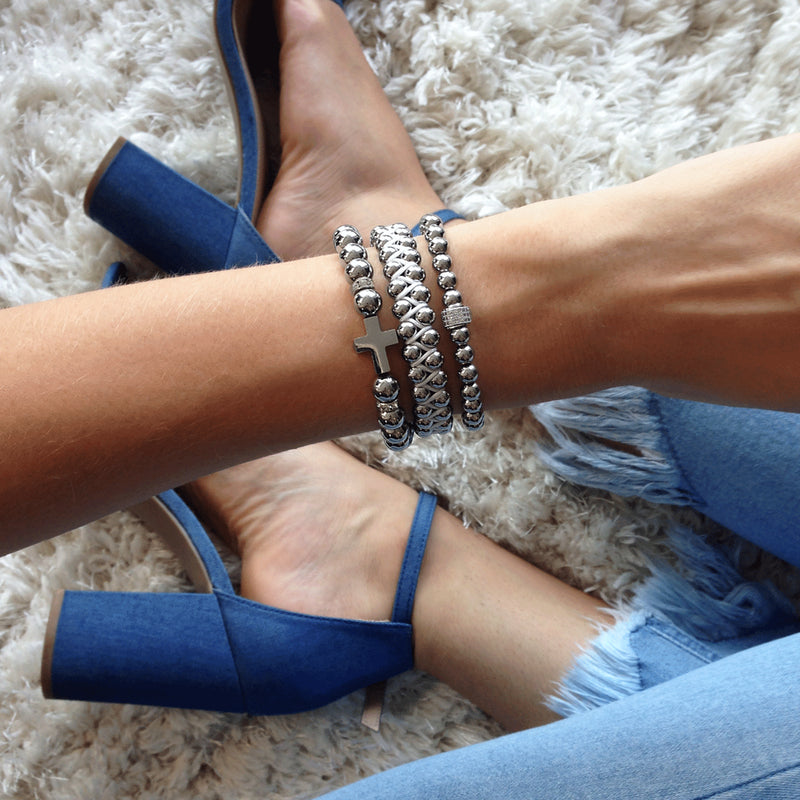 Silver | White | Vitality Bracelet