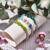 Olivine | Silver | Uncut Gemstone Bracelet