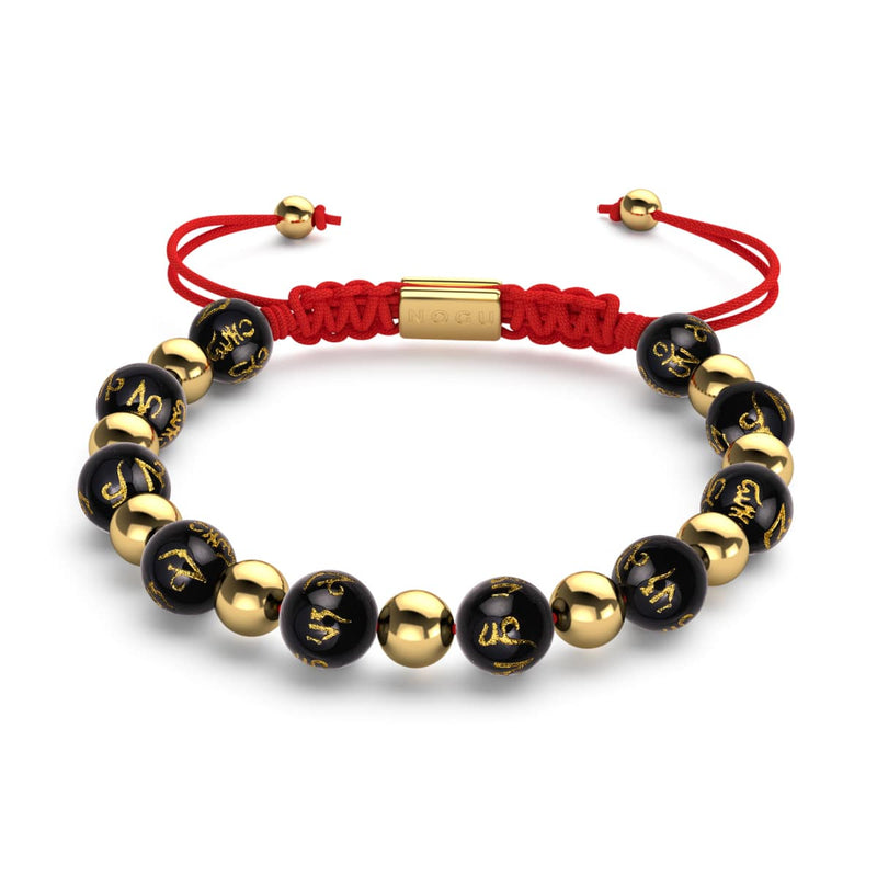 Tibetan Amulet | Deluxe Obsidian Mantra Bracelet
