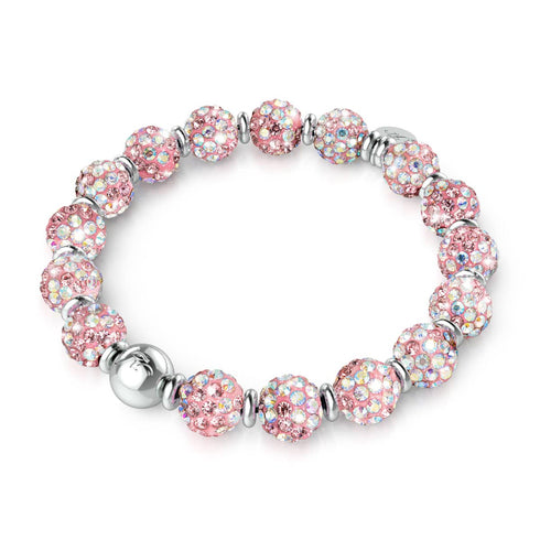Strawberry Confetti | Deluxe Crystal Kikiballa Bracelet