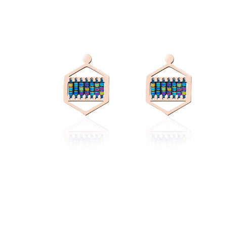 Manhattan Beach | 18k Rose Gold | Boho Earrings
