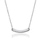 Bar minimaliste incurvé | Argent | Collier