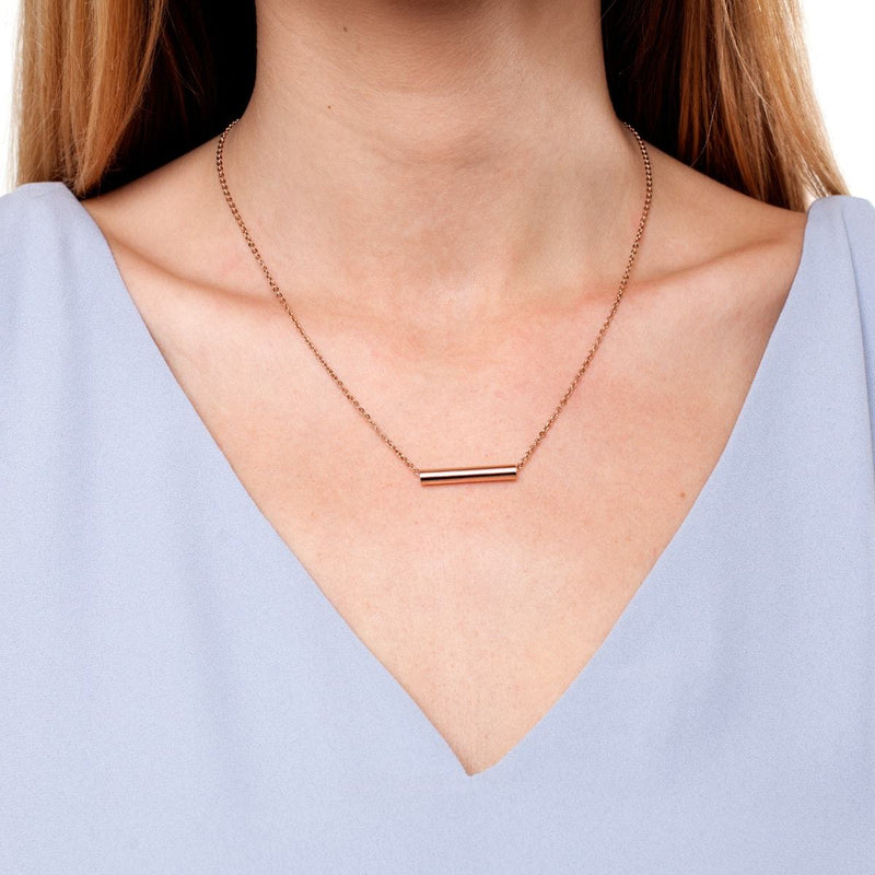 Minimaliste | Or rose 18 carats | Collier