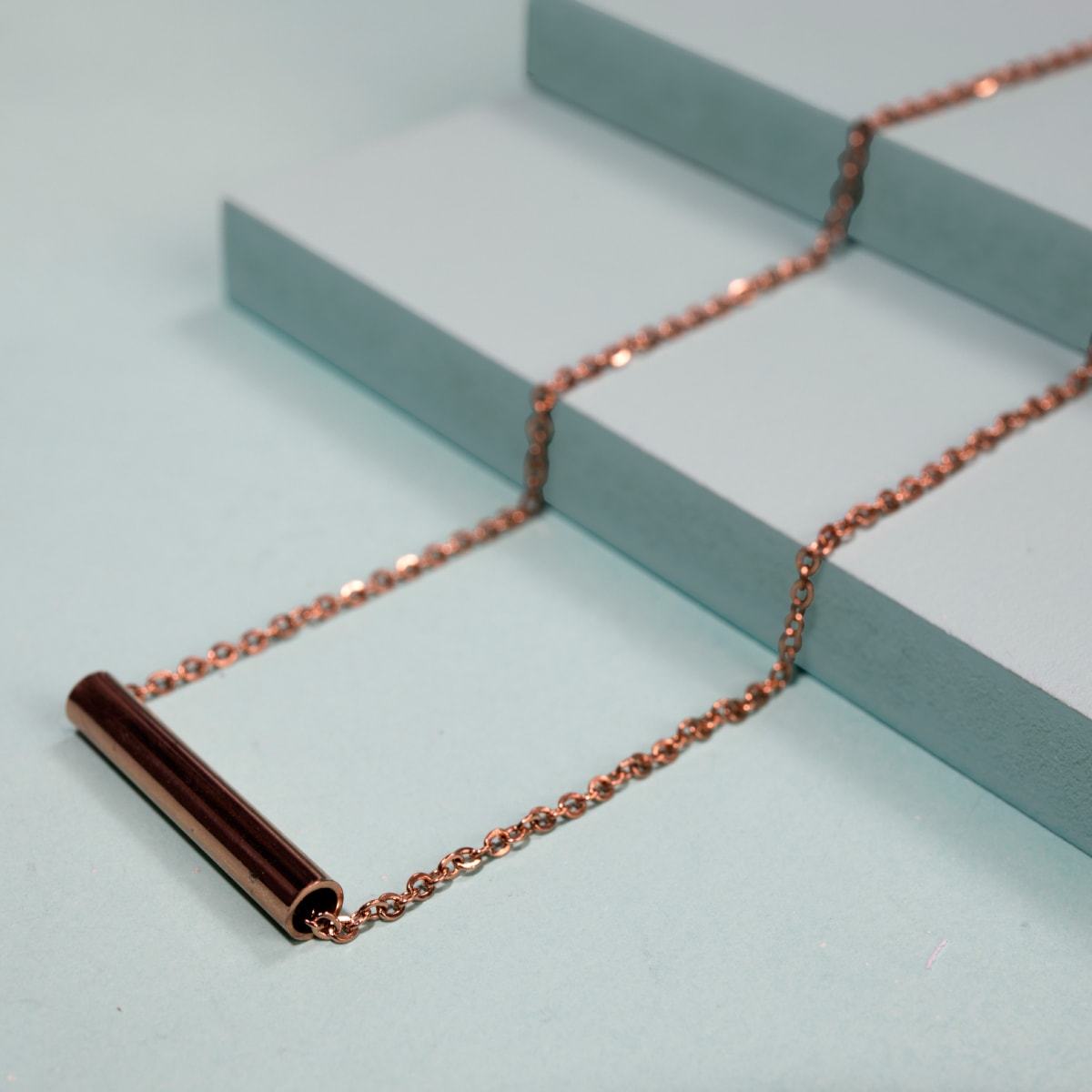 Minimaliste | Or rose 18 carats | Collier