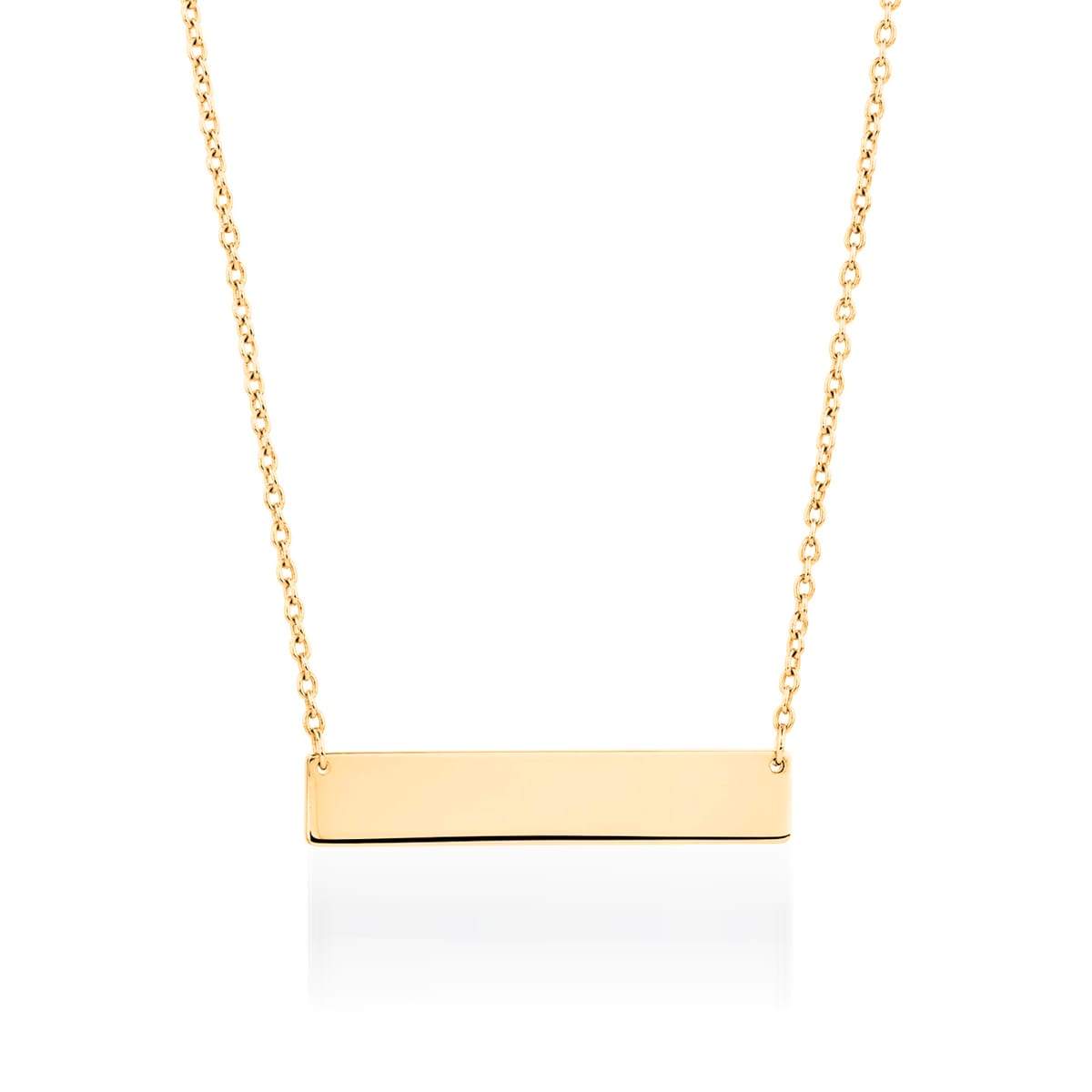 Bar minimaliste | Or 18 carats | Collier doré