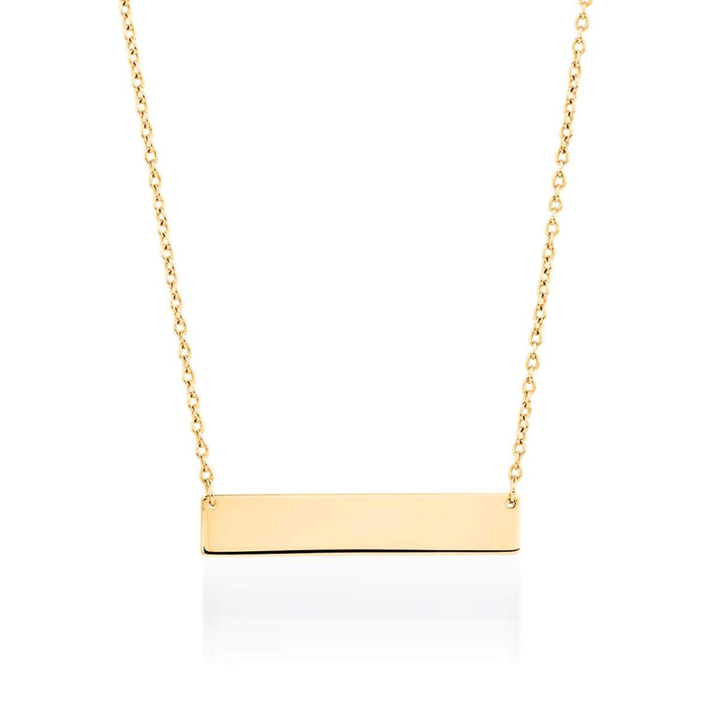 Minimalist Bar | 18k Gold | Gilded Necklace