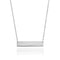 Bar minimaliste | Argent | Collier doré