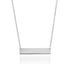 Bar minimaliste | Argent | Collier doré