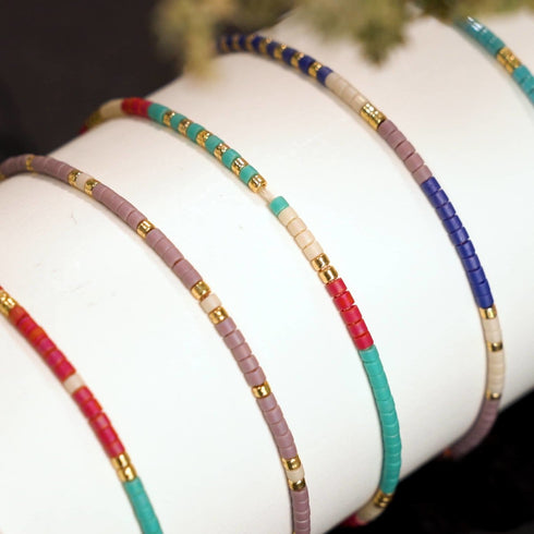 Ios | Japanese Miyuki Seed Bead | Stranded Bracelets