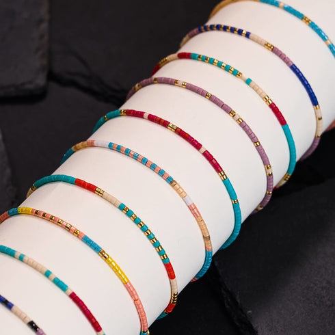Oahu | Japanese Miyuki Seed Bead | Stranded Bracelets