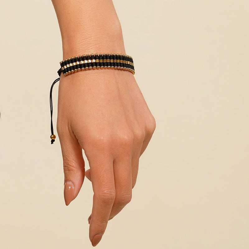 Black | 18k Gold | Amici Bracelet